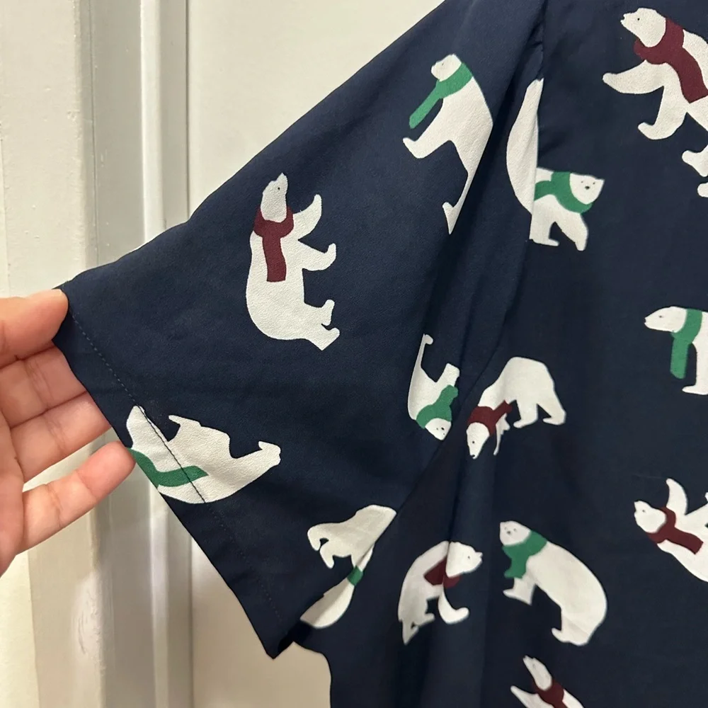 Modcloth Polar Bear Navy and White Top Sz 3X - Picture 5 of 5